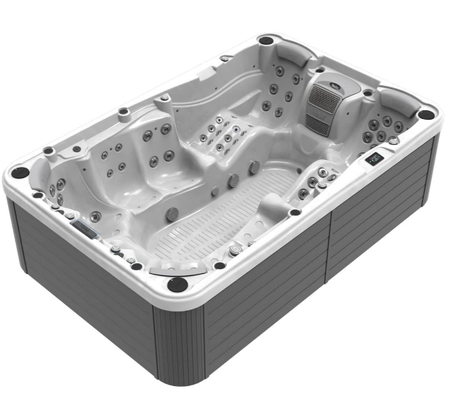 Wellis Whirlpool OLYMPUS Peak Life inkl. SpaTime Pflegeset (7 Sitzplätze, 2 Liegeplätze) – Empfohlen von AR AquaLion