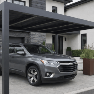 Double Carport mit Trapezblechdach 5.50m x 6.18m
